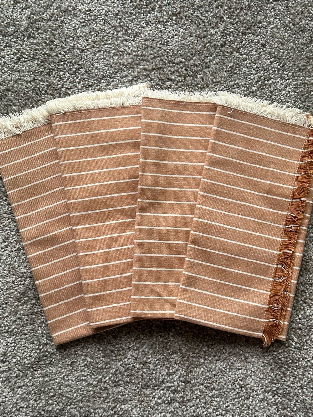 Striped Fringe Napkins